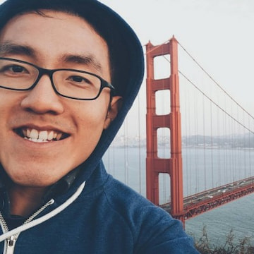 A head shot of Sheng Han Lim with Golden Gate Bridge in the background. A head shot of Sheng Han Lim with Golden Gate Bridge in the background.